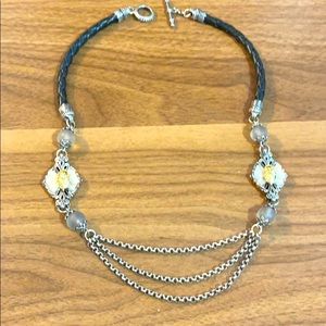 Konstantino 16in necklace. Mother of pearl.